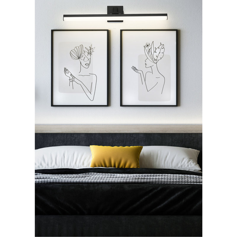 Brendyn Dimmable LED Bath Bar, Matte Black