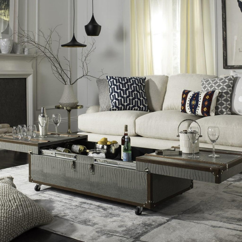 Rocker Single Coffee Table, Gray