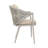 Moorcroft Outdoor Patio Chair of 2 Woven Rope Conversation Chairs with Pillows and Cushions, Powder-coated Aluminum Frame for Garden, Beige