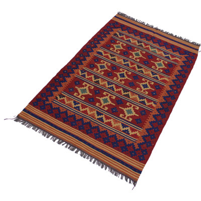 Loynaz Wool Geometric Indoor Rug