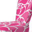 Chaise d'appoint rembourrée à motif floral rose à motif cachemire rose