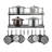 26 Inch Wall Mounted Hanging Pot Rack with 10 Hooks