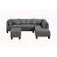 Canapé, chaise et repose-pieds rembourrés 104,5 po