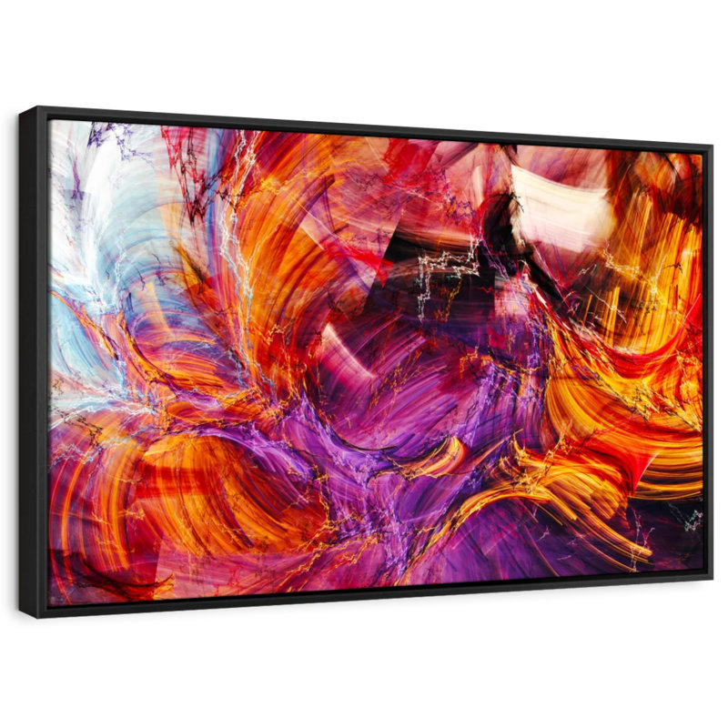 Abstrait «Abstract Caramel Splash Wall Art», H 27 po x l 40 po
