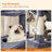 81.1" Cat Tree with 13 Scratching Posts, Multi-Level Plush Cat Condo-1861299251