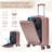 14"/20" 2 Pcs/Set In ABS Spinner Wheel Luggage