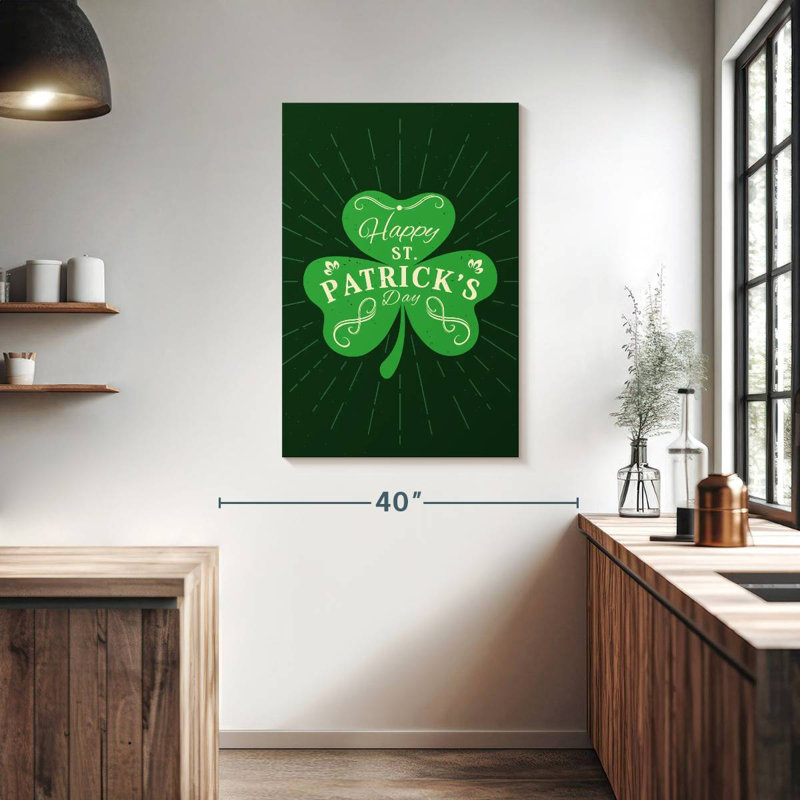 Lelend Happy St. Patrick's Day, H 39 po x l 26 po