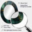Gold And Green Abstract Marble Design III - Abstract Oval Decorative Mirror On Metal-914823631
