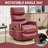 Heat Massage Manual Recliner Chair with Rocker and Swivel for Living Room-115205908