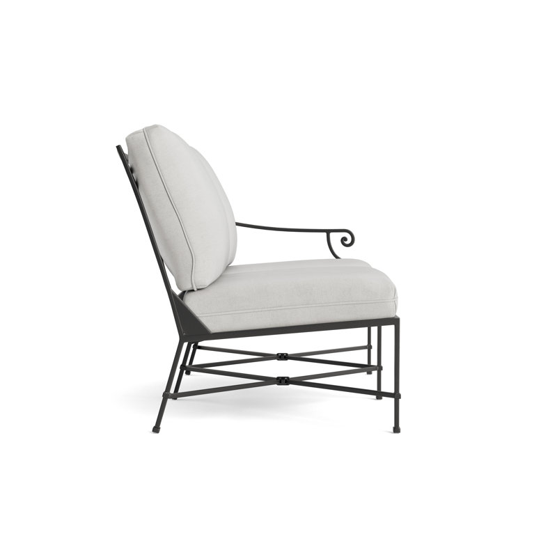 Venetian Outdoor 2 - Seat Loveseat, Textured Pewter, Fusion Dove