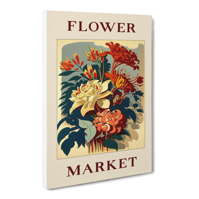 Flower Market Exhibition Antique No.2 - Wrapped Canvas, 76cm H x 50cm W x 3cm D