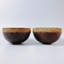Ensemble de 2 bols en noix de coco naturelle et coco durable - CSB006B