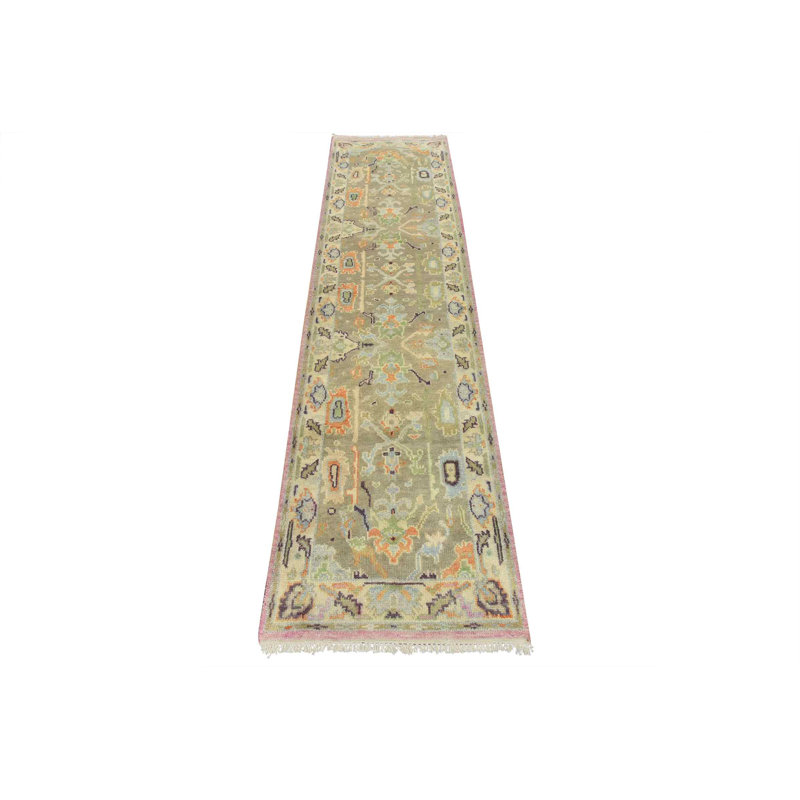 Tapis unique gris de 2 pi 6 po x 10 pi One-of-a-Kind