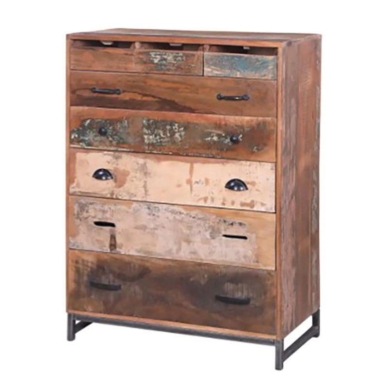 Commode haute à 8 tiroirs Sorel Rustic - 49 po 