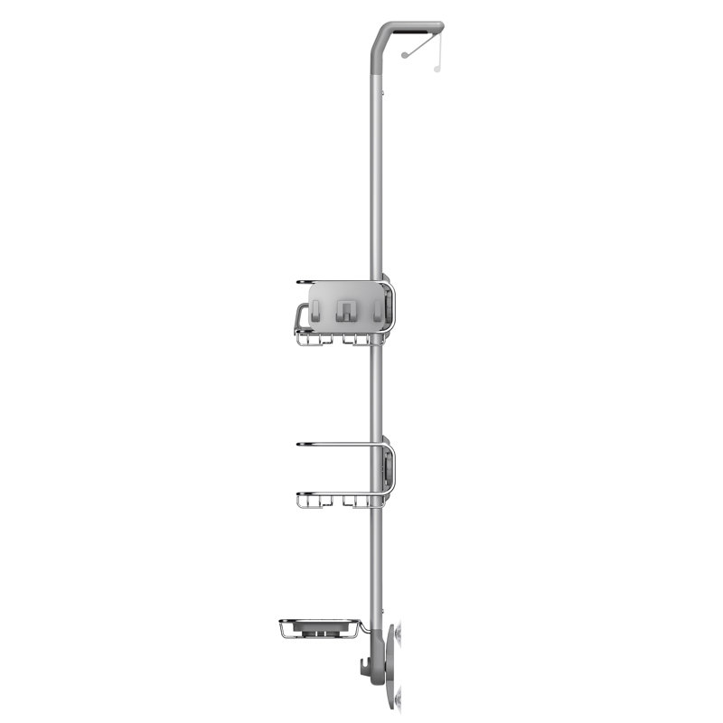 Adjustable Stainless Steel Over-Door Shower Caddy