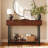 43.3" Wide Modern Console Table with Fluted Drawer Fronts, Wooden Sofa Table with 2 Drawers, Entryway Table for Hallway & Behind-Couch Storage-906921154