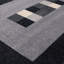 Ephesus Collection Living Room Rugs Bordered Design in Grey/Black-105291548