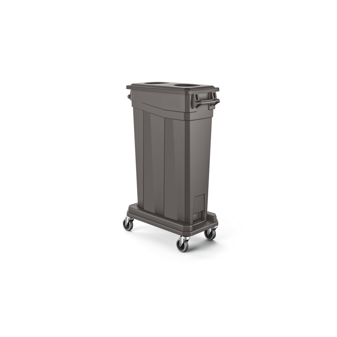 23-Gallon Commercial Grade Indoor/Outdoor Resin Discrete Slim Trash Can Suncast Commercial 