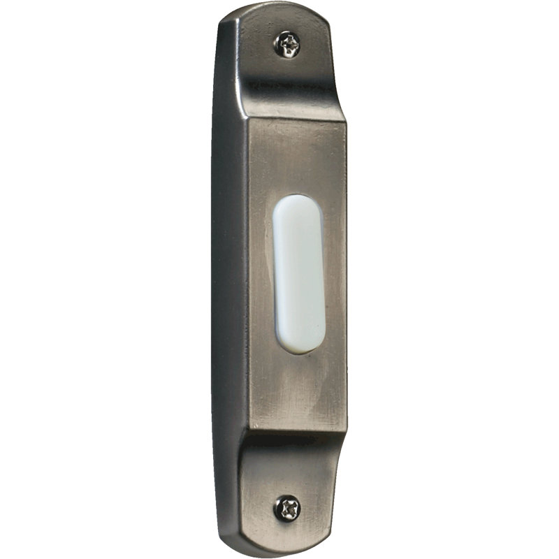 Bouton poussoir étroit basique pour argent antique