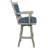 Wala Swivel Upholstered Counter Stool with Solid Wood Frame-185809646