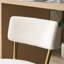 Ensemble de 2 tabourets de bar rembourrés en tissu moderne avec base en métal - Siège de cuisine et de salon élégant et confortable-1210718474-1210718477-1210718465
