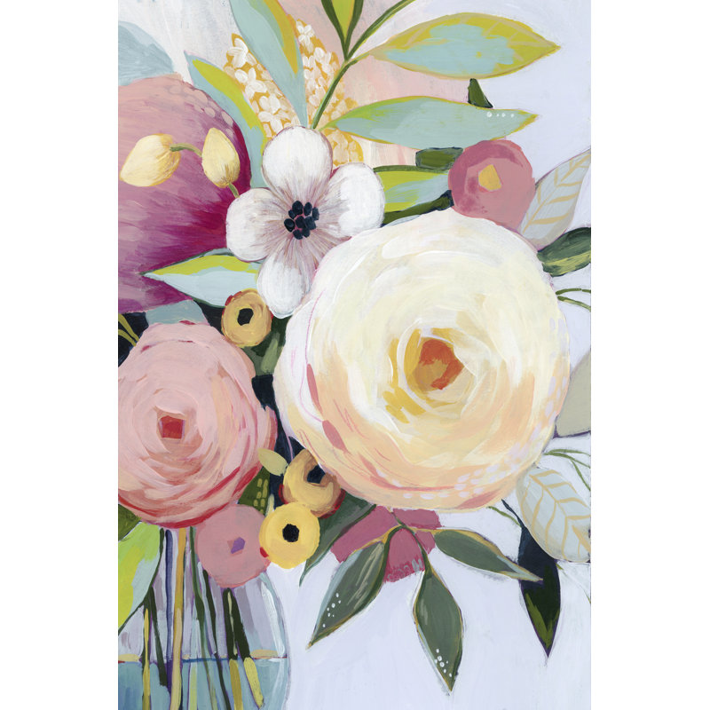 Georgia Bouquet II by Grace Popp - Painting on Canvas, 122cm H x 81cm W, Wrapped Canvas