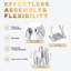 Mannequin femme complet - Mannequin de corps complet ajustable de 70 po, modèle en plastique amovible avec finition plaquée argent, support et base en métal