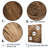Brown Calm Current Spiral - Abstract Spirals Large Wall Art-1368639837-1368639838