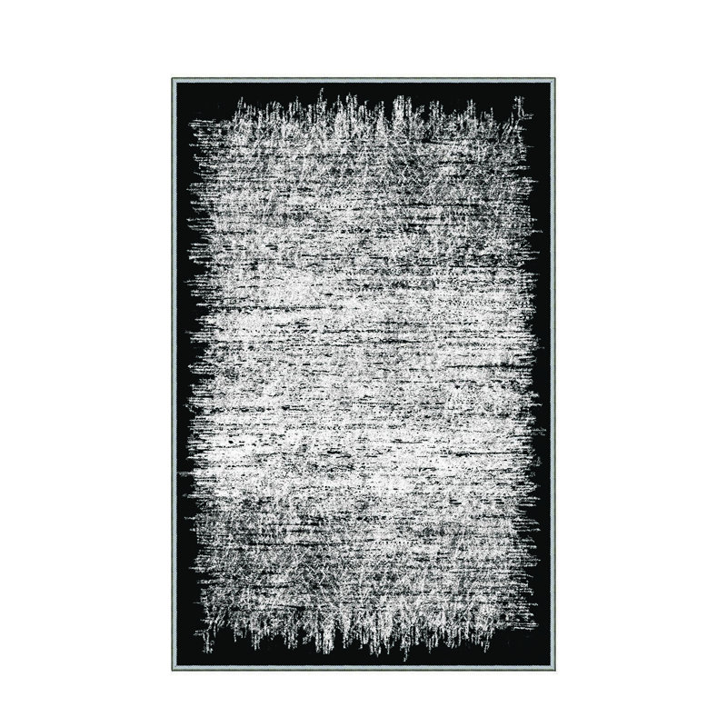 Stylish Hall Carpet (3.3 x 6.6 ft), 100% Polyester, 0.3 in Pile Height | Antibacterial, Non-Slip PVC Felt Dot Underside | Machine Washable, 3D Digital Print, Durable & Easy to Clean | Perfect for Entryway & Living Areas