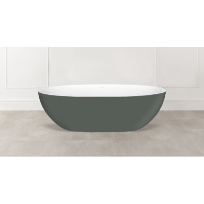 Barcelona 70.25" x 33.625" Freestanding Soaking Bathtub