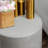 Lightweight Accent Table With Concrete Finish
