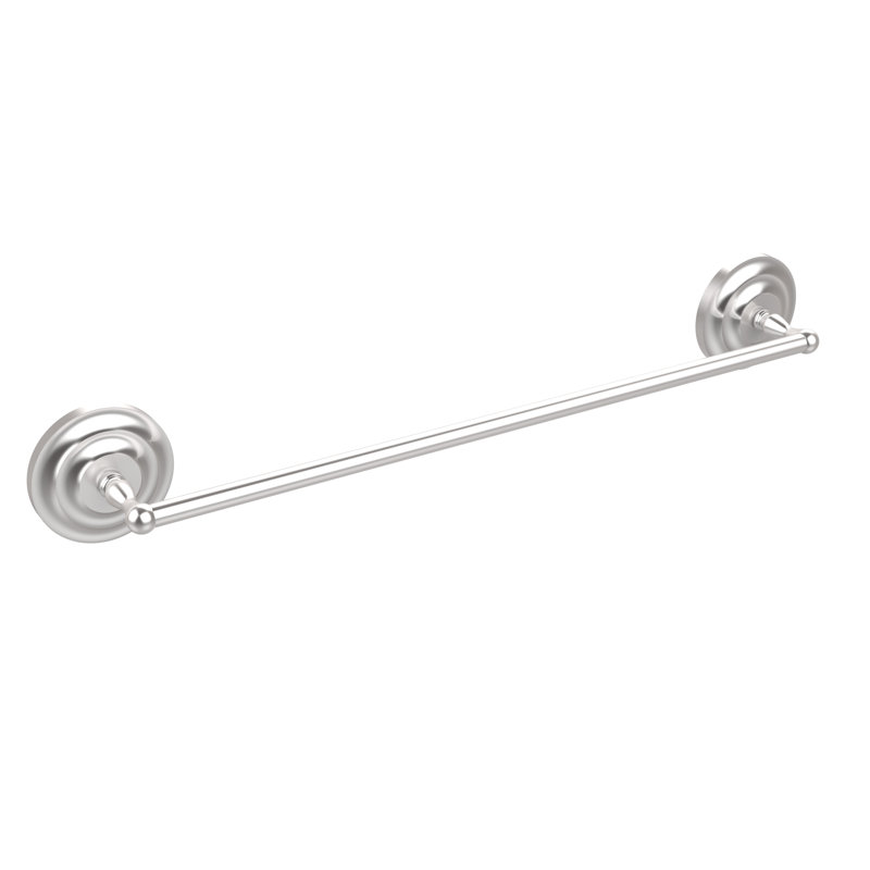 Barre à serviettes murale Leamore, Chrome satiné, 3" H x 24" L x 3" D