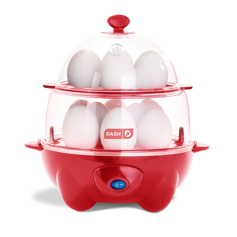 Dash Deluxe Egg Cooker, Red