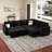 L-Shaped Modular Sleeper Sectional-101957147