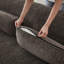 Canapé modulaire surdimensionné en L Chenille, design minimaliste, canapé-lit confortable pour les salons, les appartements et les espaces de réception-1239619102-1239619098