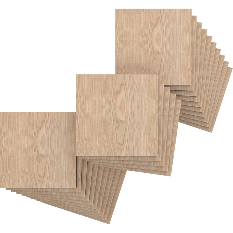 Planches en bois, Chêne, H 7,75 po x l 7,75 po x P 0,38 po