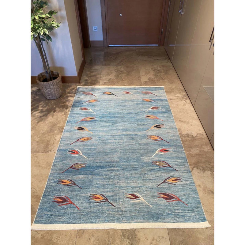 Tapis en coton Siena avec envers antidérapant, Rectangle 2 pi 7 po x 10 pi 6 po