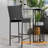 Aize Steel Outdoor 27.5'' Bar Stool with Cushion