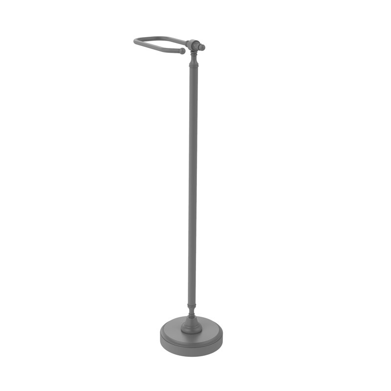 Porte-papier hygiénique sur pied Gober, Gris mat