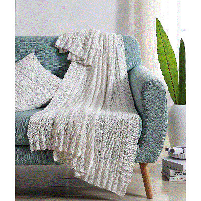 Dublin Cable Knit Throw Blanket, 50" x 70"
