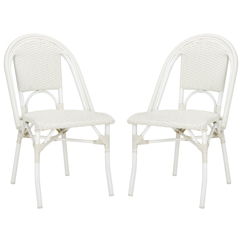 Outdoor Patio Dining Side Chair, White