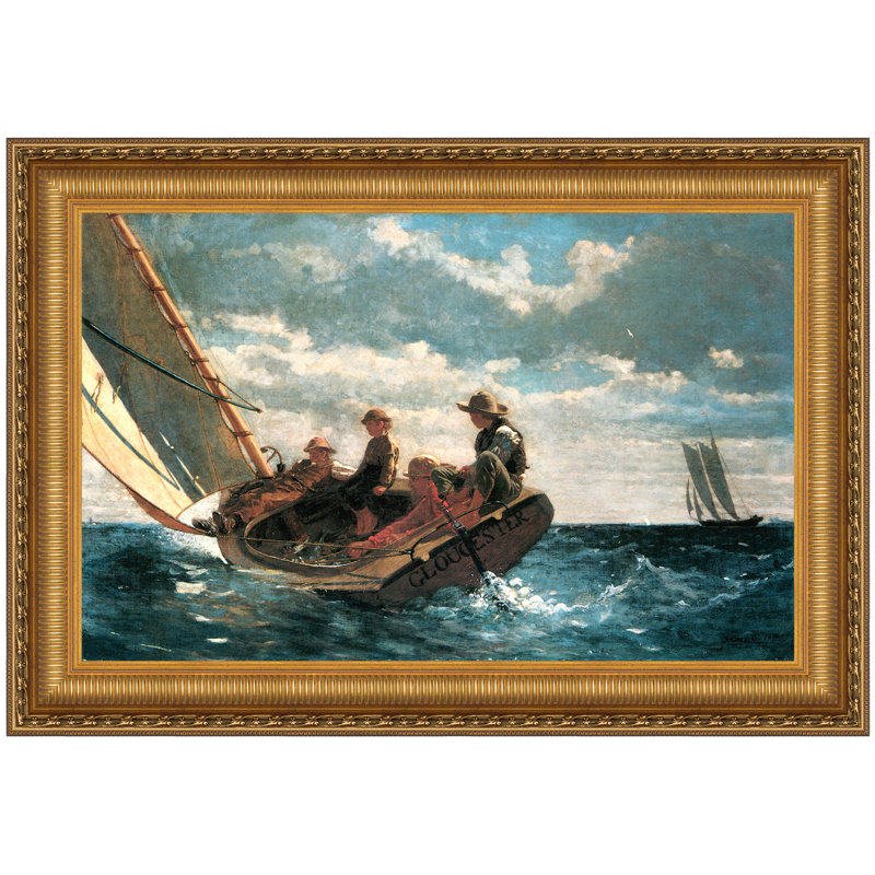 «By Winslow Homer», reproduction sur toile encadrée, H 28,75 po x l 41,25 po x P 1,875 po
