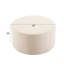 Velours crème pour le salon, 30 po x 16 po x 30 po, rembourré de mousse, élégant et pratique, s'adapte à divers styles de décoration