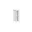 RiverRidge Prescott Single Door Narrow Bathroom and Laundry Storage Cabinet and Organizer with Adjustable Shelves - White