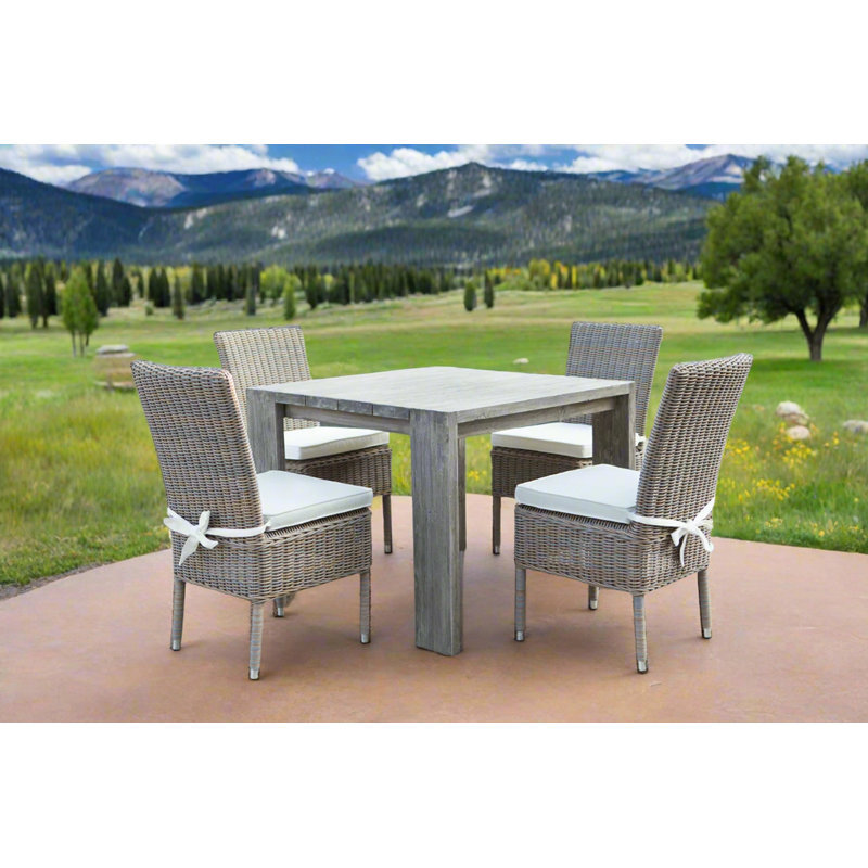 Daniqua Teak Solid Wood Dining Table