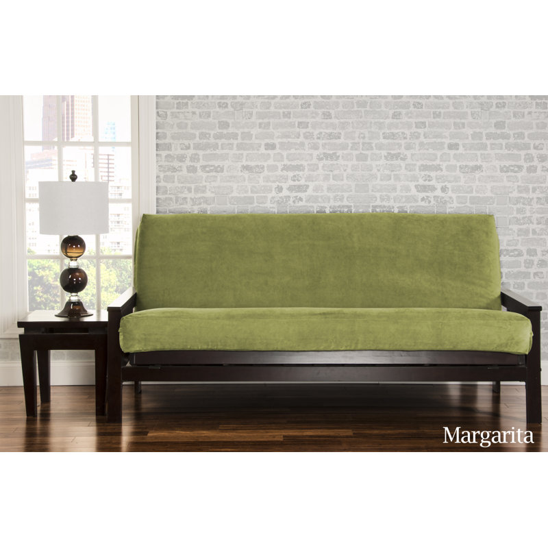 Housse pour futon à coussins carrés Leupp, Grand, Parchemin