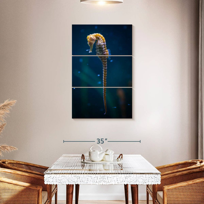 Brampt Long Tailed Seahorse, 45" H x 28" W