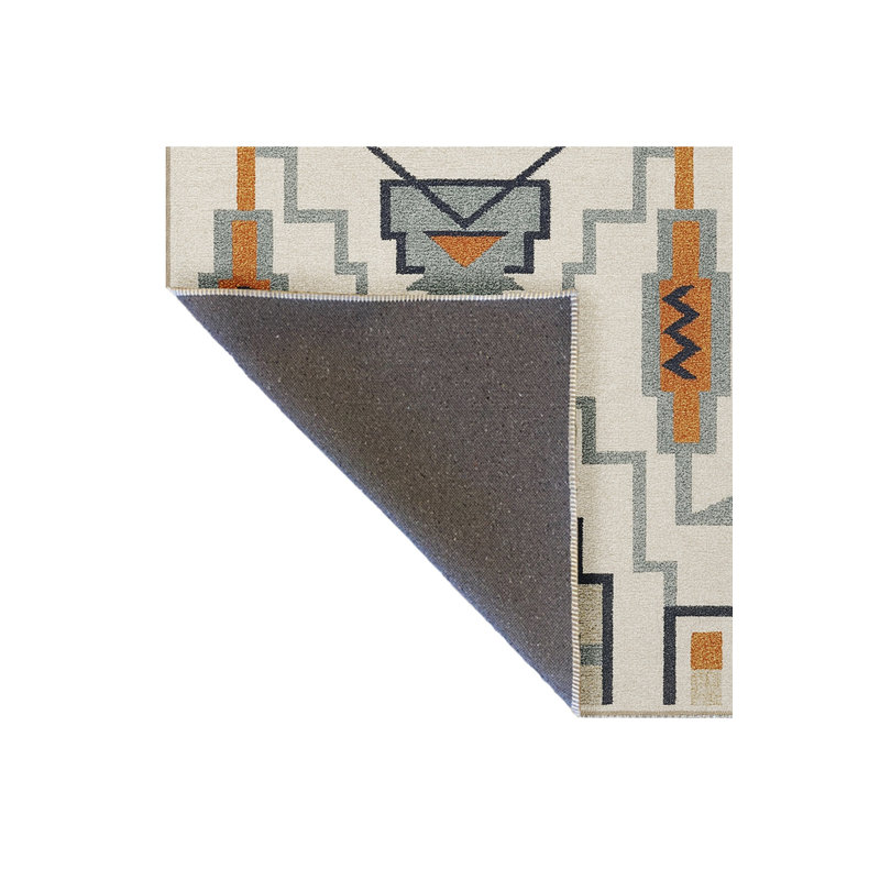 Tapis tissé crème Mosso, 4 pi 7 po x 6 pi 7 po