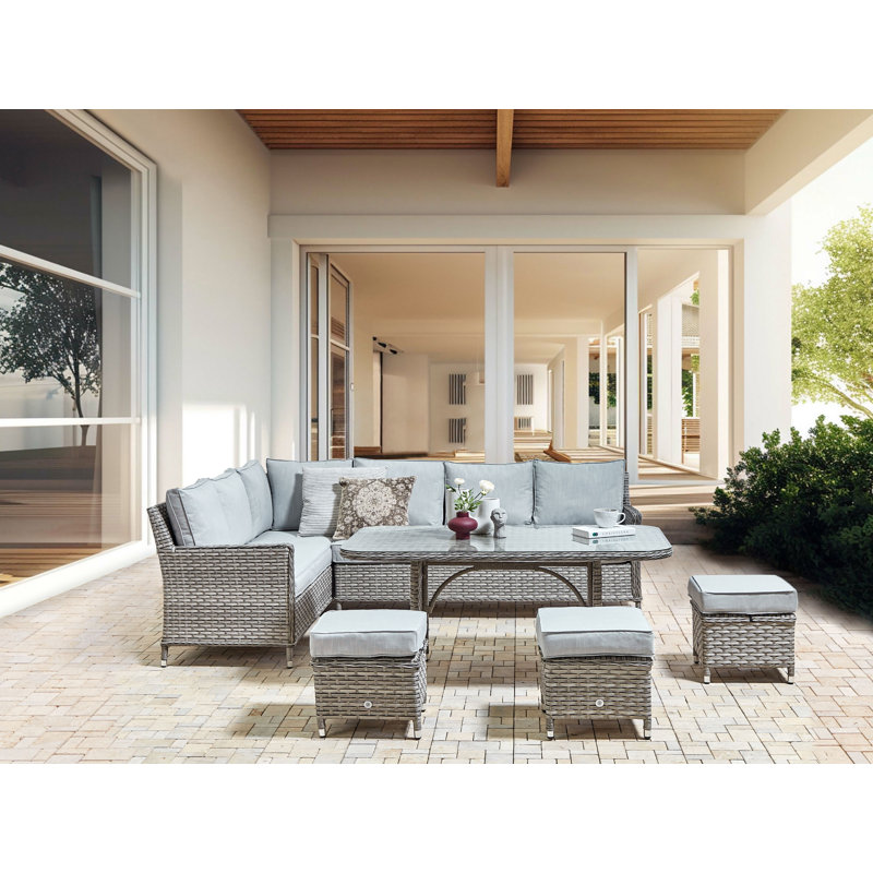 Burnham 9 - Person Garden Lounge Set with Cushions