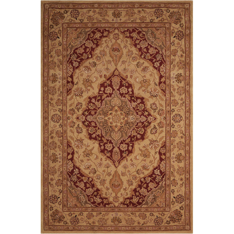 Lundeen Wool Oriental Indoor Rug, Rectangle 1'5" x 2'3"